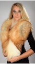 Golden Fire Fox Fur Collar